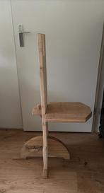 Houten Stoel handgemaakt uniek brutalistisch, Ophalen, Nieuw, Bruin, Eén