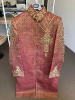 Sherwani red and gold, as good as new, Kleding | Heren, Trouwkleding en Trouwaccessoires, Ophalen, Overige kleuren, Eros Ethnic Wear