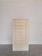 Vintage ladekastje tallboy wit. , Ophalen, Gebruikt, 5 laden of meer, Onbekend