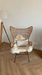 HK Living Rotan egg chair, Huis en Inrichting, Fauteuils, Zo goed als nieuw, Ophalen