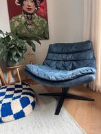 Fluwelen stoel van Eijerkamp, Ophalen, Blauw, Zo goed als nieuw, Retro