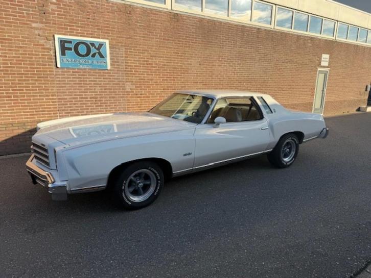 Chevrolet Monte Carlo 5700 V 8 AUT 1976 nieuwe APK, Auto's, Oldtimers, Particulier, Chevrolet, Benzine, Coupé, Automaat, Wit, Bruin