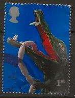 UK 63, draak, Verzenden, Gestempeld