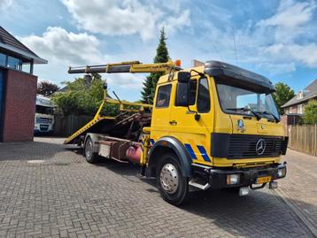 Mercedes-Benz SK 1420 afzetbak.kraan.lier.airco Bergingswage beschikbaar voor biedingen