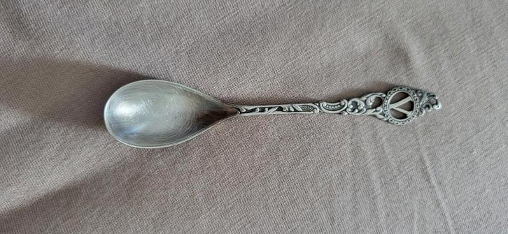 Vintage Holland Zilveren Lepel met 'V' Motief, Antiek en Kunst, Antiek | Goud en Zilver, Zilver, Ophalen of Verzenden