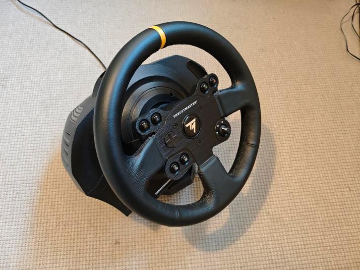 Thrustmaster TX Leather + TH8A Shifter NIEUWSTAAT, Computers en Software, Joysticks, Zo goed als nieuw, Ophalen of Verzenden