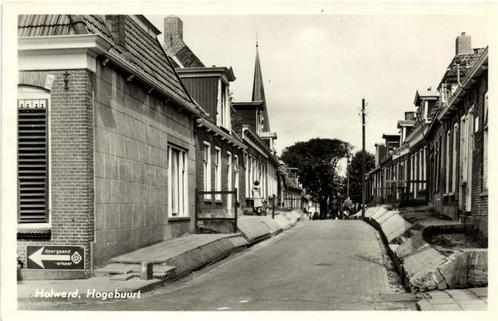 Holwerd, Hogebuurt - ongelopen, Verzamelen, Ansichtkaarten | Nederland, Ongelopen, Utrecht, 1940 tot 1960, Ophalen of Verzenden