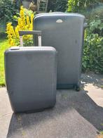 Samsonite kofferset koffer en trolley donkergrijs, Ophalen, Gebruikt, Hard kunststof, Wieltjes