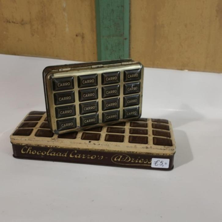 Blik A. Driessen Carro's twee stuks SET PRIJS, Verzamelen, Blikken, Gebruikt, Overige, Ophalen of Verzenden