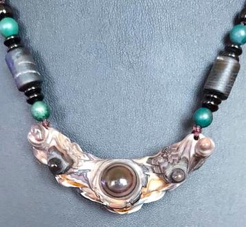 Dzi Tibetan Buddha Eye Agate Pendant beschikbaar voor biedingen