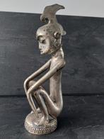Antiek Metalen Beeld - Zittend Figuur, Ophalen