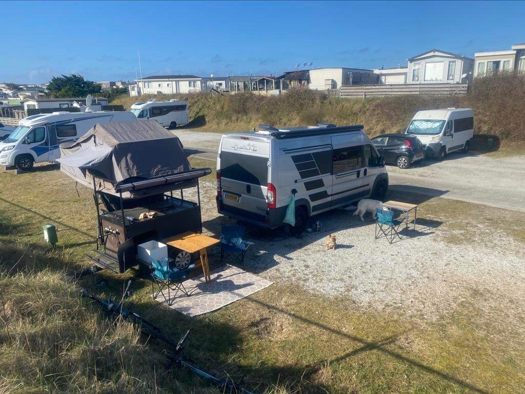 Daktent aanhanger met luifel en fietsendrager, Caravans en Kamperen, Vouwwagens, Ophalen