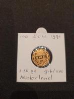 100 ecu 1991 3.36gr 916/1000, Goud, Overige waardes, Ophalen of Verzenden, Losse munt