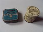 2 kleine oude blikjes Läkerol en /Engels pepermunt doosje, Ophalen of Verzenden, Gebruikt, Overige