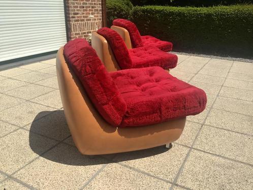 Vintage Space Age DDR Lounge Chairs / Sofa 1960s, Huis en Inrichting, Fauteuils, Gebruikt, Ophalen of Verzenden