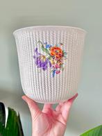 Grote vintage Keralux bloempot, Tuin en Terras, Bloempotten, Ophalen of Verzenden, Gebruikt, Rond, Aardewerk