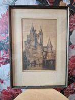 Amsterdamse poort te Haarlem (ets), Ophalen