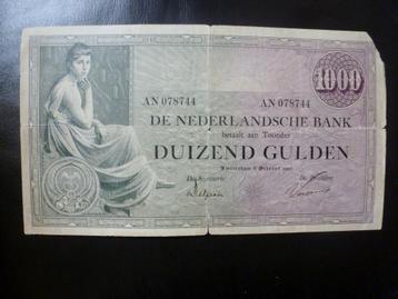 BANKBILJET van 1000 Gulden 1926; type "GRIETJE SEEL"! beschikbaar voor biedingen