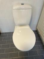 Toilet Duoblok Wit Keramiek, Doe-het-zelf en Verbouw, Sanitair, Ophalen of Verzenden, Gebruikt, Toilet