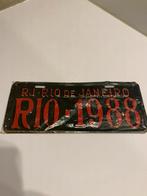 Nummerbord Rio de Janeiro 1988, Ophalen of Verzenden, Zo goed als nieuw