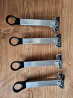 Diverse Raamsluitingen en Uitzetijzers, Doe-het-zelf en Verbouw, Hang- en Sluitwerk, Ophalen of Verzenden, Gebruikt, Rvs, Schuif of Grendel