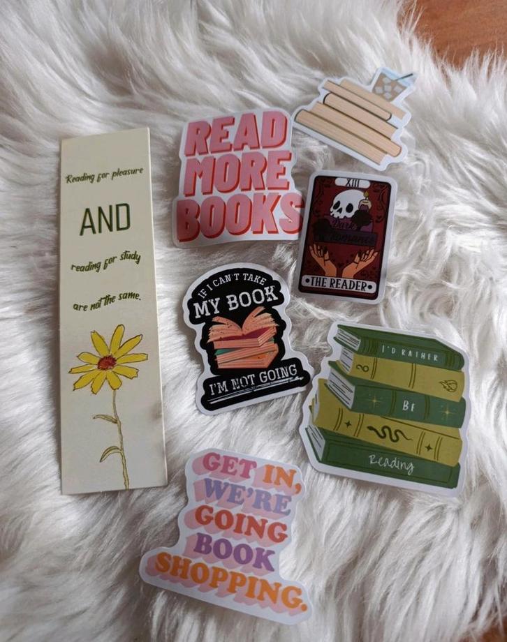 Boekenliefhebber Stickers & boekenlegger Set, Verzamelen, Boekenleggers, Overige onderwerpen, Ophalen of Verzenden