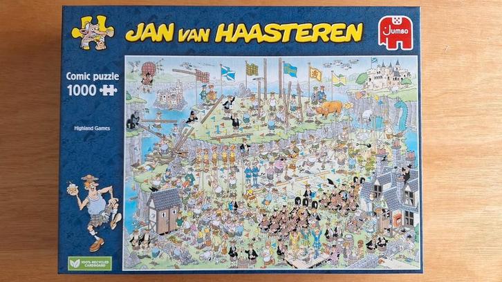 Jan van Haasteren Highland Games, Hobby en Vrije tijd, Denksport en Puzzels, Zo goed als nieuw, 500 t/m 1500 stukjes, Ophalen of Verzenden