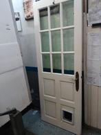 Binnendeur met kattenluik - 75x197 cm, Ophalen, Gebruikt, Minder dan 80 cm, Binnendeur