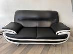 zwarte tweepersoonsbank, Huis en Inrichting, Ophalen, Gebruikt, 150 tot 200 cm, Tweepersoons