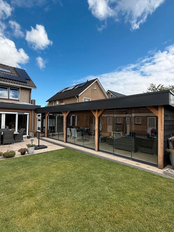 Glazen Schuifwanden voor Veranda of Serre, Doe-het-zelf en Verbouw, Kozijnen en Schuifpuien, Nieuw, Ophalen of Verzenden