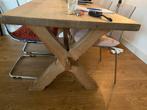 Eikenhouten Tafel - Robuust & Stijlvol, Huis en Inrichting, Tafels | Eettafels, Gebruikt, Eikenhout, 150 tot 200 cm, Vier personen