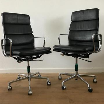 2 Vintage Vitra Herman Miller Eames bureaustoel EA 219 EA219 beschikbaar voor biedingen