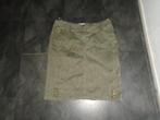 Ulla Popken Stoere Leger Groen Spijkerrok maat 48 Stretch, Verzenden, Maat 46/48 (XL) of groter, Ulla Popken, Zo goed als nieuw
