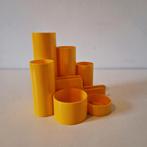 Vintage pennenbak spaceage maisgeel pennenbakje retro 70's, Verzamelen, Ophalen of Verzenden, Huis en Inrichting