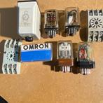 Diverse OMRON relais MK3P-5 incl. tijdrelais 3-60 sec., Ophalen of Verzenden