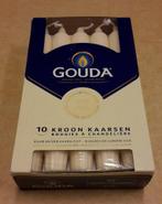 10 Kroon Kaarsen Gouda (20 cm kleur: ivoor) [Nieuw], Overige materialen, Nieuw, Ophalen of Verzenden, Kaars