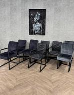 Goedkope set 8 eetkamerstoelen zwart/grijs/bruin *showroom, Huis en Inrichting, Stoelen, Ophalen, Gebruikt, Overige kleuren, X