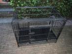 Hondenbench, op wieltjes en opvouwbaar, Ophalen, Gebruikt, 75 tot 110 cm, 65 tot 100 cm