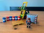 Playmobil heftruck met pallet en vaten, Ophalen of Verzenden, Zo goed als nieuw
