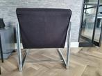 Eijerkamp Fauteuil - Zwart Stof, Aluminium Frame, Huis en Inrichting, Stoelen, Zwart, Ophalen of Verzenden, Zo goed als nieuw