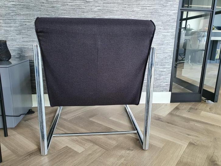 Eijerkamp Fauteuil - Zwart Stof, Aluminium Frame, Huis en Inrichting, Stoelen, Zo goed als nieuw, Eén, Stof, Zwart, Ophalen of Verzenden