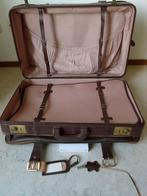 Leren, uitritsbare reiskoffer, Gebruikt, Leer, 35 tot 45 cm, Ophalen