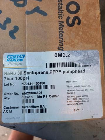 Watson-Marlow Qdos 30 Pompkop - Nieuw in Doos beschikbaar voor biedingen