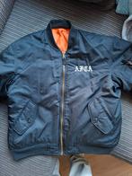 Zwarte Bomberjack - AFCA - Maat L, Kleding | Heren, Maat 52/54 (L), Zwart, Ophalen of Verzenden, Zo goed als nieuw