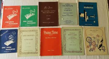 10 Pianoboeken (ook per stuk te koop) beschikbaar voor biedingen