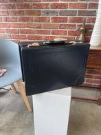 Vintage grote leren aktetas koffer, Ophalen of Verzenden, Gebruikt, Leer, Minder dan 50 cm