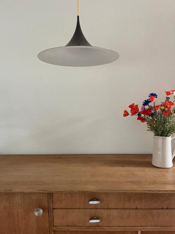 Vintage Semi pendel (47cm) - Fog & Morup designlamp, Huis en Inrichting, Lampen | Hanglampen, Gebruikt, Minder dan 50 cm, Metaal