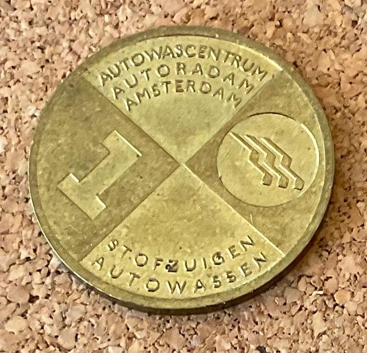 Penning - Autowascentrum Autoradam Amsterdam, Postzegels en Munten, Penningen en Medailles, Overige materialen, Nederland, Ophalen of Verzenden