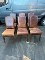6 Eetkamerstoelen van schapenleer, Antiek en Kunst, Ophalen of Verzenden