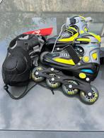 Skeelers Nijdam Junior maat 30, 31, 32, 33 met bescherming, Sport en Fitness, Skeelers, Verstelbaar, Kinderen, Zo goed als nieuw